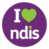 I Heart NDIS Registered Provider Logo